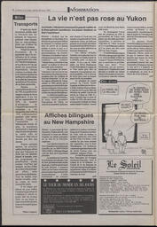 Le Soleil de Colombie-Britannique, July 30, 1993, page 2