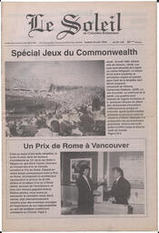 Le Soleil de Colombie-Britannique, August 26, 1994, page 1