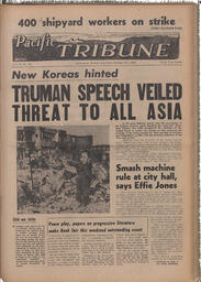   The Pacific Tribune - Friday, October 20, 1950   , page 1