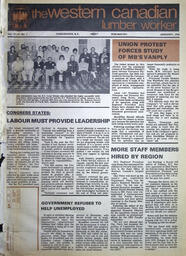   The Western Canadian Lumber Worker, Vol. XLVI No. 1, Jan. 1978   , page 1