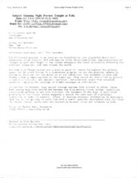 Email from Folly Gallery
