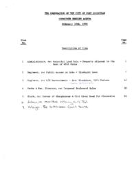 1992-02-10 - City of Port Coquitlam - Committee - Agenda