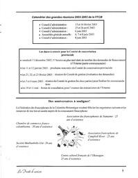   LE TRAIT D'UNION, 2002   , page 7
