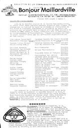   BONJOUR MAILLARDVILLE, 1985   , page 1