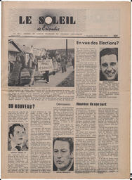Le Soleil de Colombie, October 3, 1975, page 1