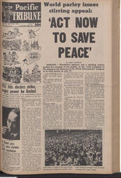   The Pacific Tribune - Friday, July 20, 1962   , page 1
