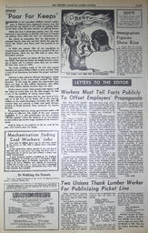   The Western Canadian Lumber Worker, Vol. XXX, No. 11, 1st Issue Jun. 1963   , page 4