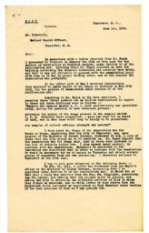 Letter to Dr. Underhill from Vance: 01-Jun-12