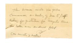 Note on protecting Vance: 08-Nov-34