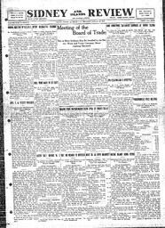 Sidney And Islands Review Thu, January 12, 1922 (Page 1)
