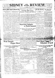 Sidney And Islands Review Thu, July 14, 1921 (Page 1)