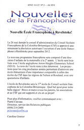  LA VOIX DES KOOTENAYS, 2012   , page 7