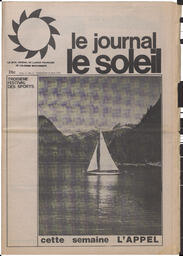 Le Soleil de Vancouver, May 19, 1972, page 1