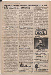 Le Soleil de Vancouver, November 7, 1969, page 6