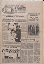 Le Soleil de Colombie, July 25, 1980, page 1
