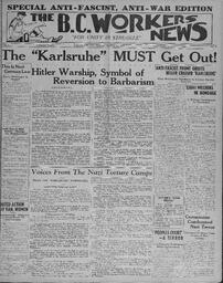 BC Workers' News, March 15, 1935 Special Edition