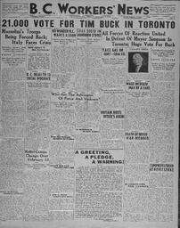 BC Workers' News, January 3, 1936