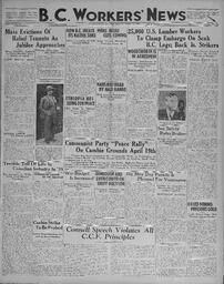 BC Workers' News, April 9, 1936