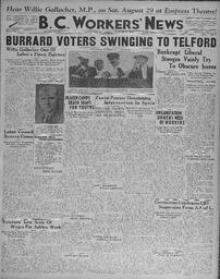 BC Workers' News, August 28, 1936