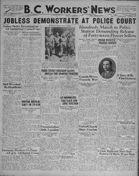 BC Workers' News, October 9, 1936