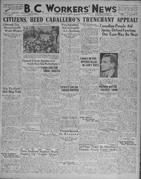 BC Workers' News, October 30, 1936