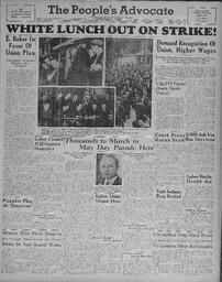 People's Advocate, April 23, 1937