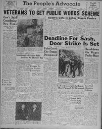 People's Advocate, August 6, 1937