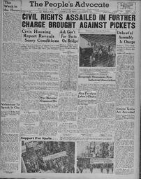 People's Advocate, November 19, 1937
