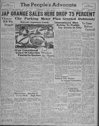 People's Advocate, December 17, 1937