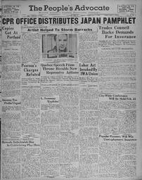 People's Advocate, February 4, 1938