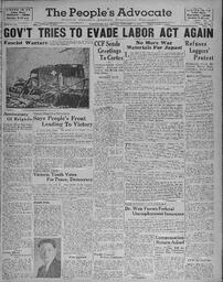 People's Advocate, February 11, 1938