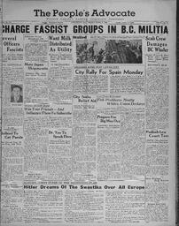 People's Advocate, April 1, 1938
