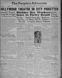 People's Advocate May 13, 1938