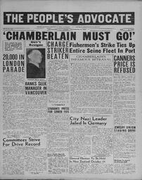 People's Advocate September 23, 1938
