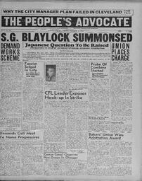 People's Advocate October 21, 1938