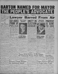 People's Advocate November 4, 1938
