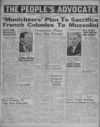 People's Advocate March 30, 1939