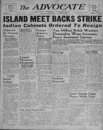 Advocate, October 27, 1939