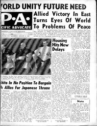 Pacific Advocate, August 18, 1945