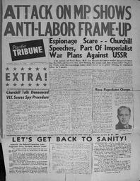 Pacific Tribune, March 16, 1946 Special Edition