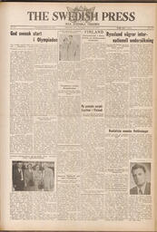 The Swedish Press - July 31, 1952