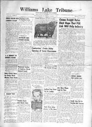 Williams Lake Tribune - September 4, 1952