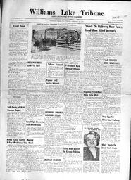Williams Lake Tribune - September 18, 1952