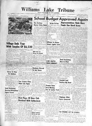 Williams Lake Tribune - March 31, 1955
