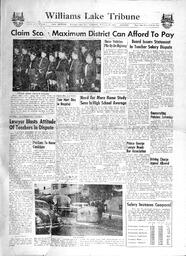 Williams Lake Tribune - February 12, 1958