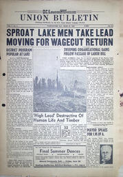 The B.C. Lumber Worker, Vol. I, No. 5, June 27, 1939