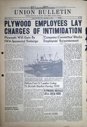 The B.C. Lumber Worker, Vol. I, No. 8, August 9, 1939