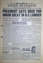 The B.C. Lumber Worker, Vol. I, No. 10, September 5, 1939