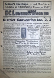 The B.C. Lumber Worker, Vol. 9, No. 20, December 14, 1940