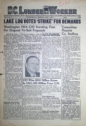 The B.C. Lumber Worker, Vol. X, No. 9, June 7, 1941